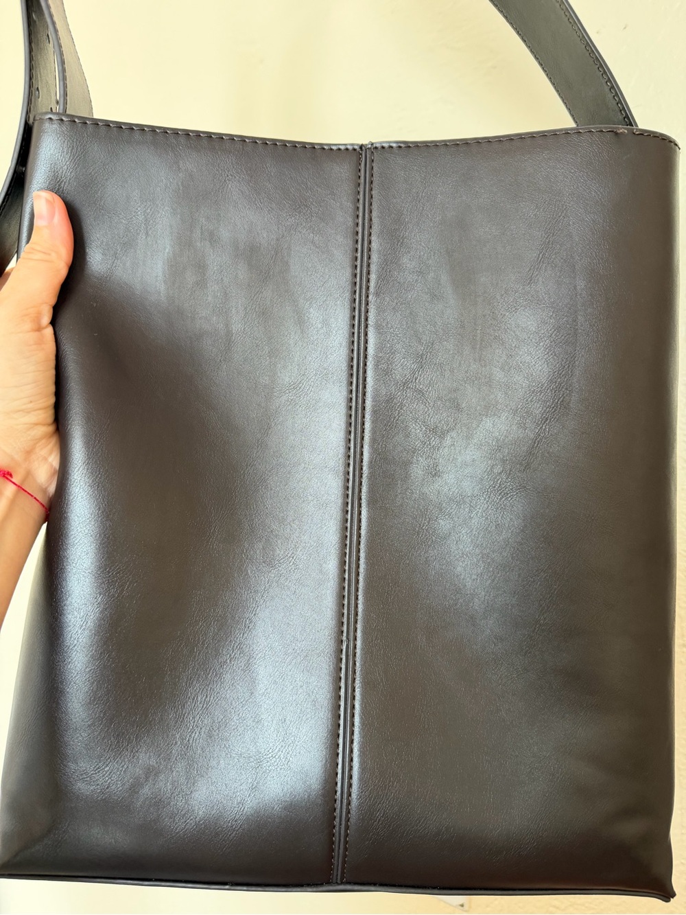Mango Structured Leather-Effect Tote - Picture 10 of 15